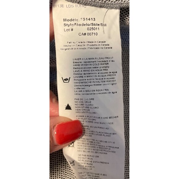 Joseph Ribkoff Silver Knit Pullover 3/4 Sleeve Tunic Top Sz 10 - Picture 7 of 11